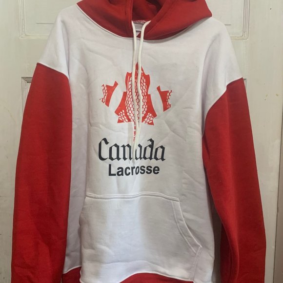 BNWT Original Handmade Canada Lacrosse Hooded Sweatshirt. - Picture 3 of 7